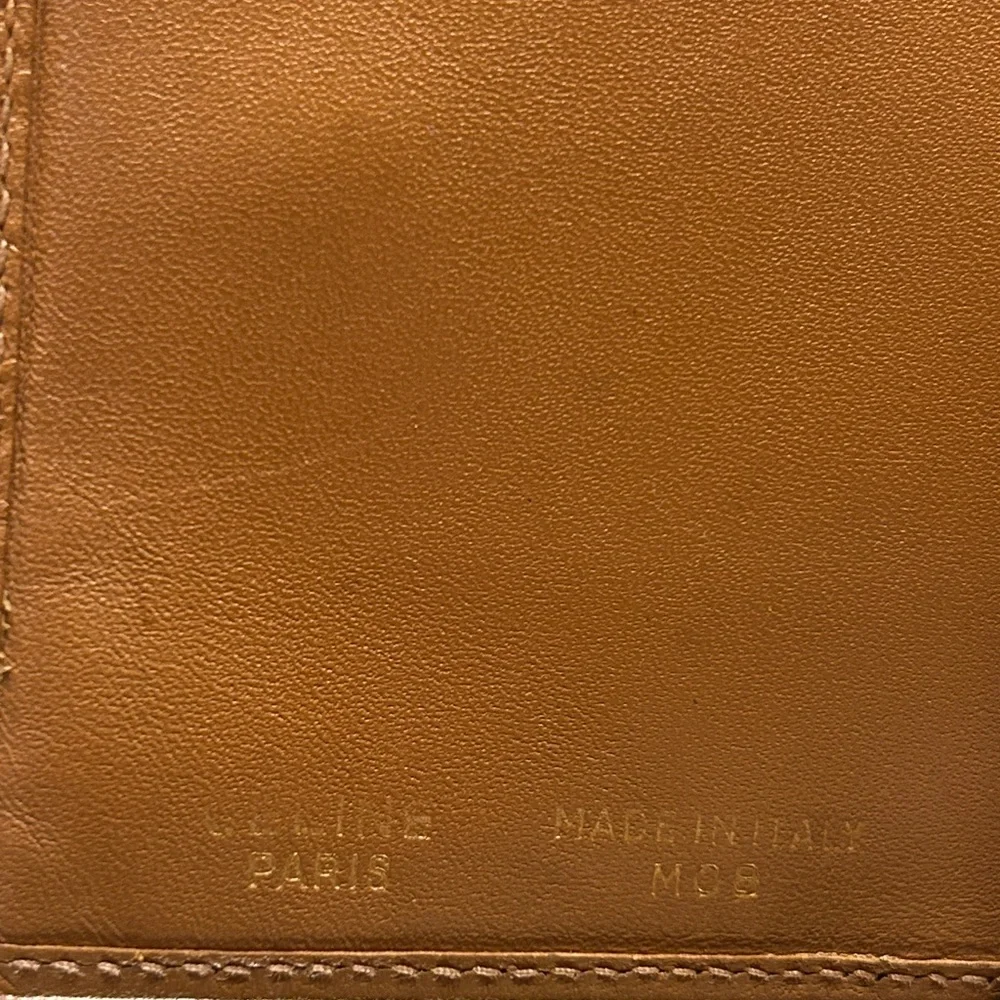 239. Celine Brown and Tan Leather Wallet - Picture 4 of 11